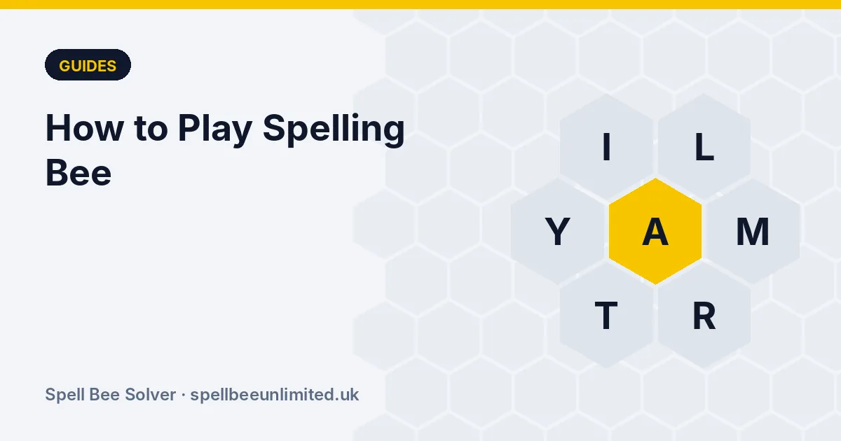 How to Play Spelling Bee: Rules, Scoring and Tips for Beginners